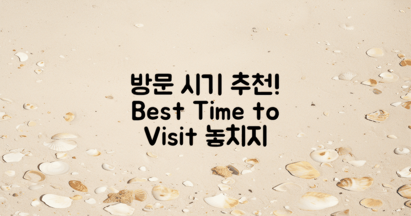 추천하는 방문 시기