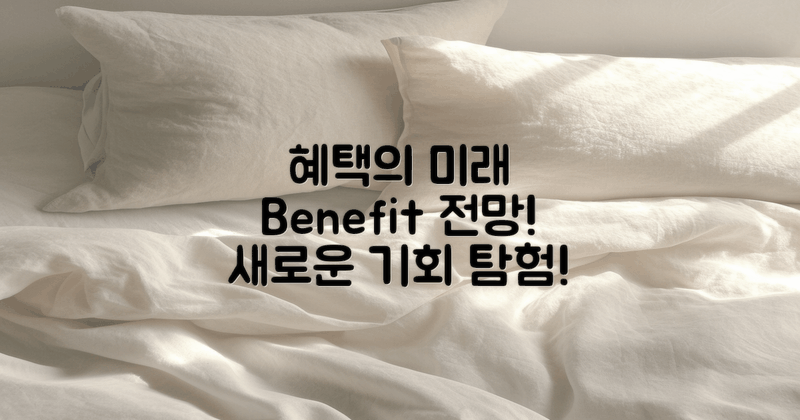 혜택의 미래 전망