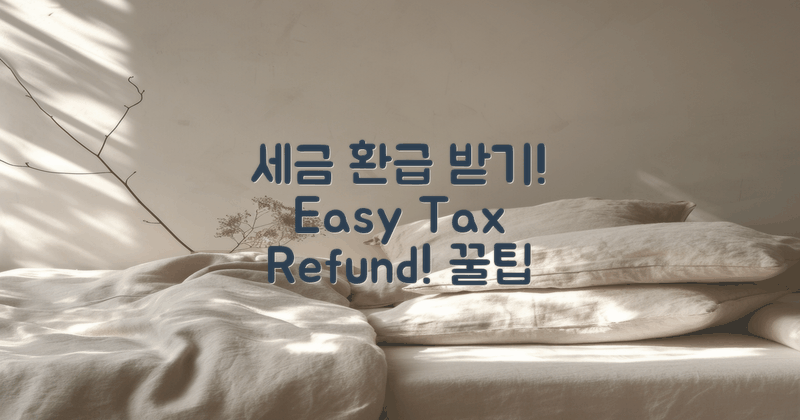 세금 환급은 어떻게 받을까?