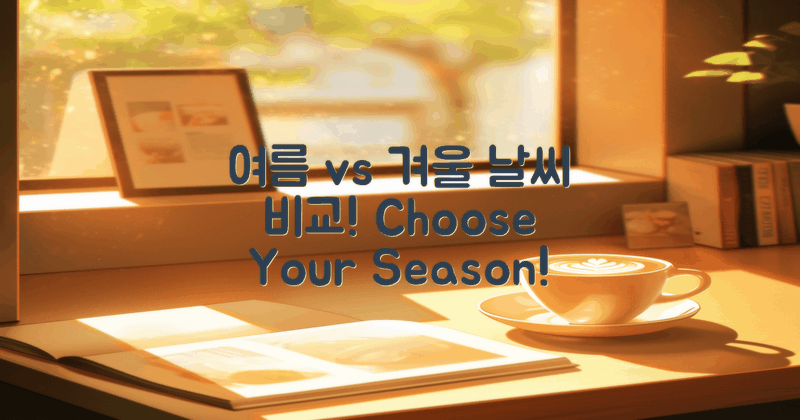 여름 vs 겨울 날씨 비교