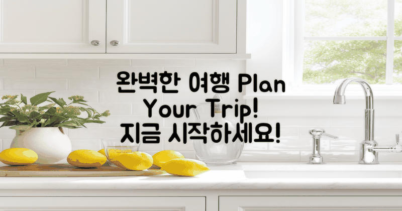 완벽한 여행 계획해보세요