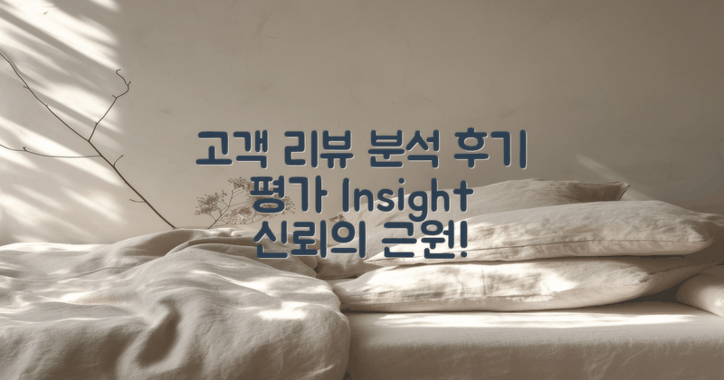 후기 및 고객 평가 분석