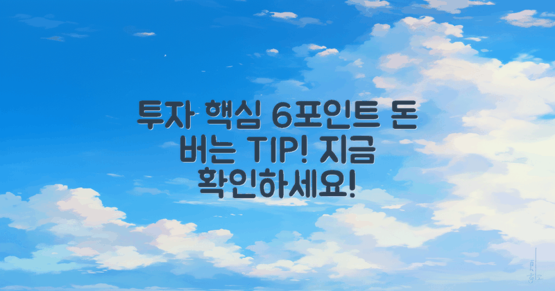 6가지 투자 포인트