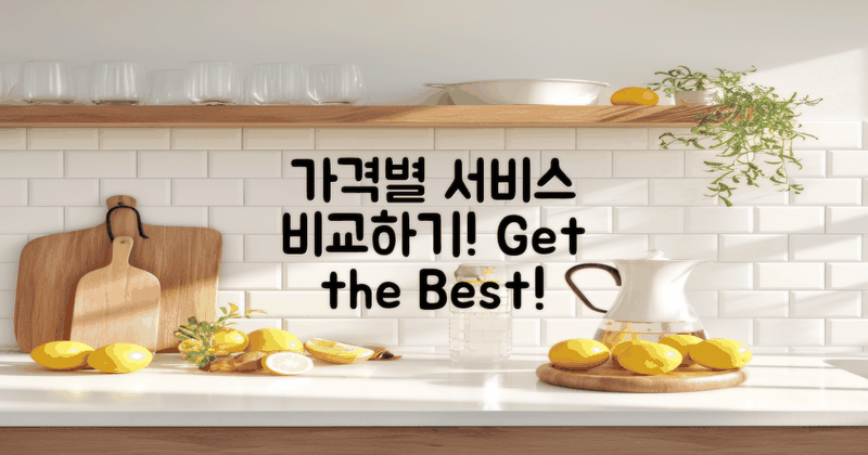 가격대별 서비스 비교