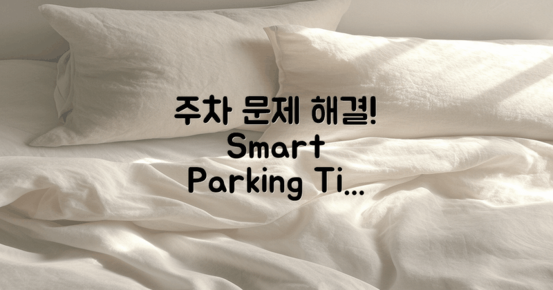 주차 문제는 어떻게 해결할까?