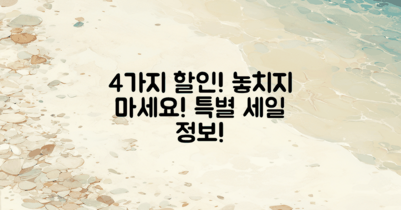 4가지 할인 정보