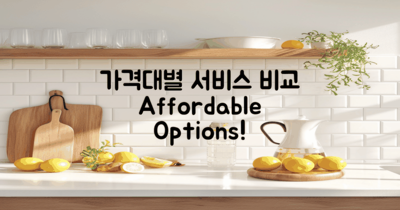 가격대별 서비스 비교