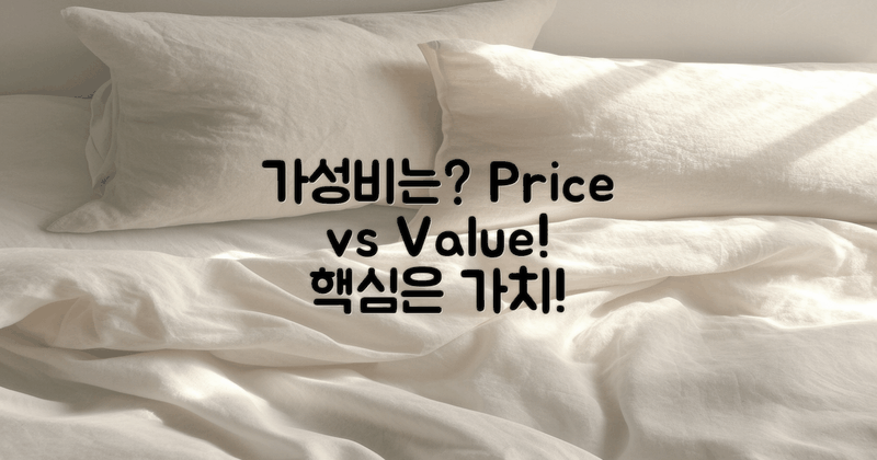 가격 대비 가치는?