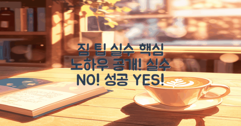 짐 팁과 실수 사례