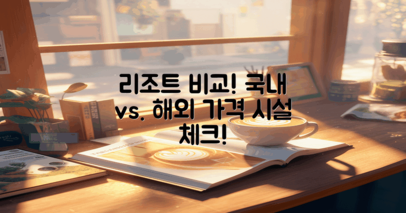 국내 리조트와 비교