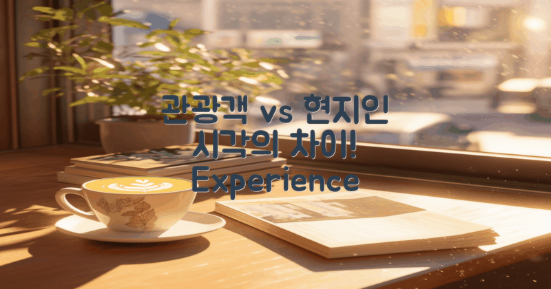 현지인과 관광객 시각