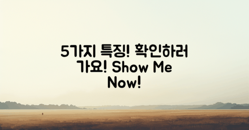 5가지 특징 확인하기