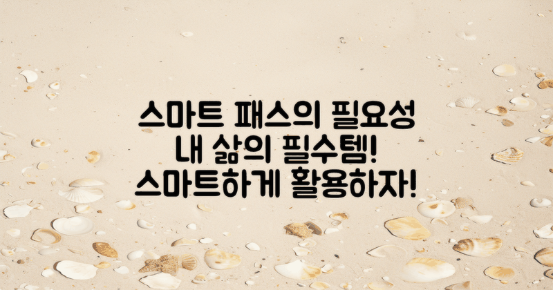 스마트 패스는 왜 필요할까?