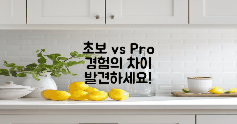 초보 vs 숙련자 경험