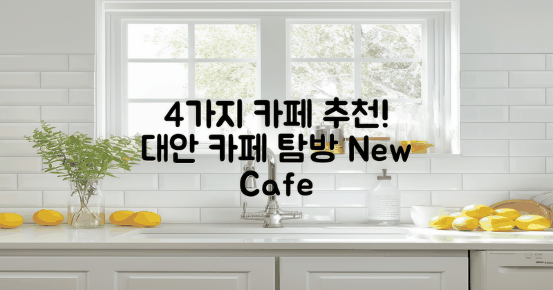 4가지 대안 카페 추천