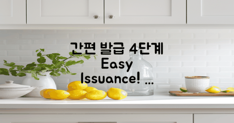 4단계 간편 발급 과정