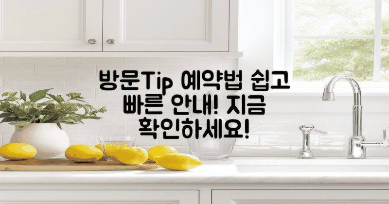 방문Tip 및 예약 방법