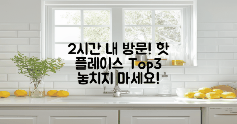 2시간 내 방문 명소