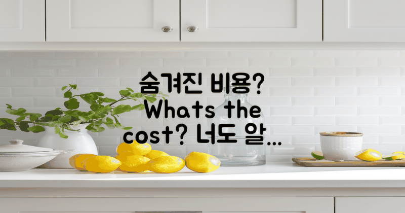 숨겨진 비용은 무엇일까?