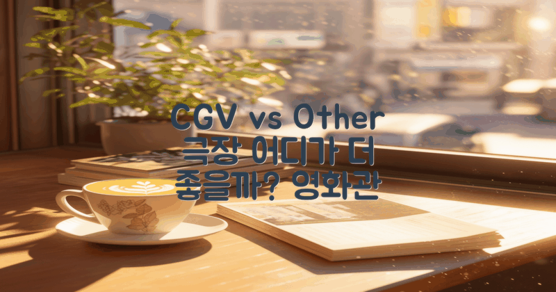 CGV vs 다른 영화관