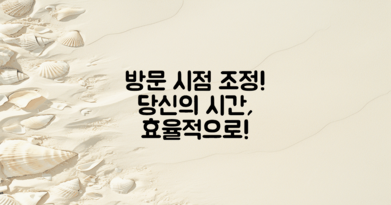 방문 시점을 조정하세요