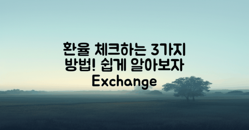 3가지 환율 확인 방법