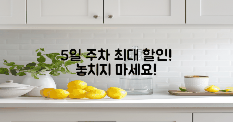 5일 주차 최대 할인