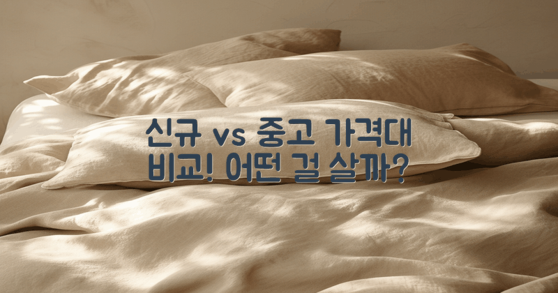 신규 vs 중고 가격대