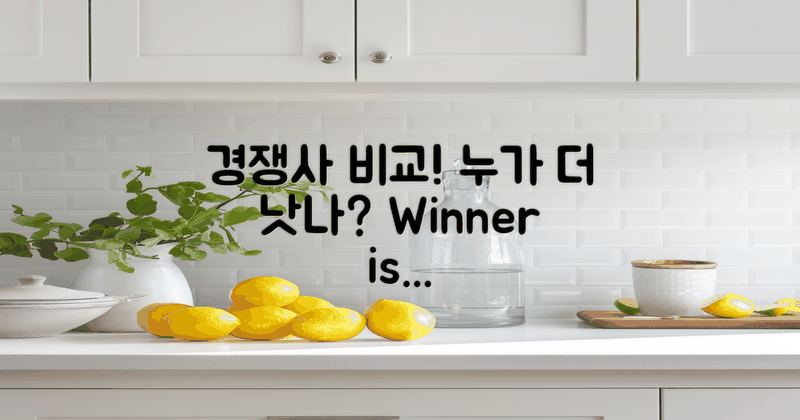 경쟁업체와의 비교