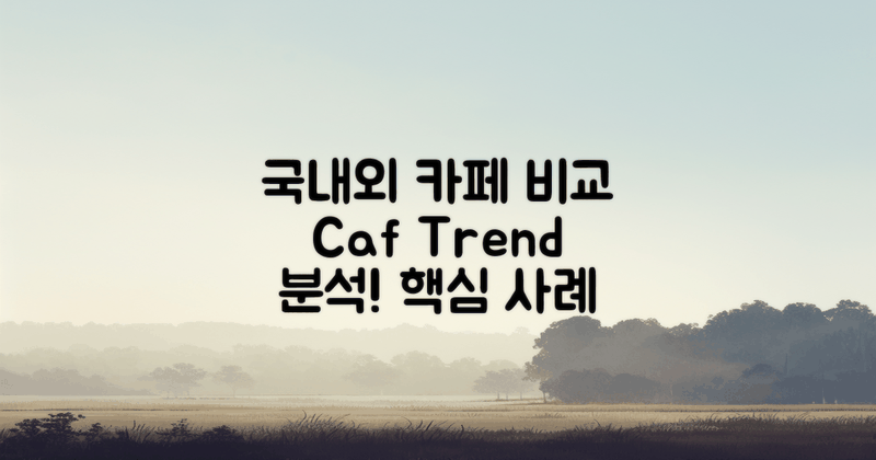 국내외 카페 사례 비교